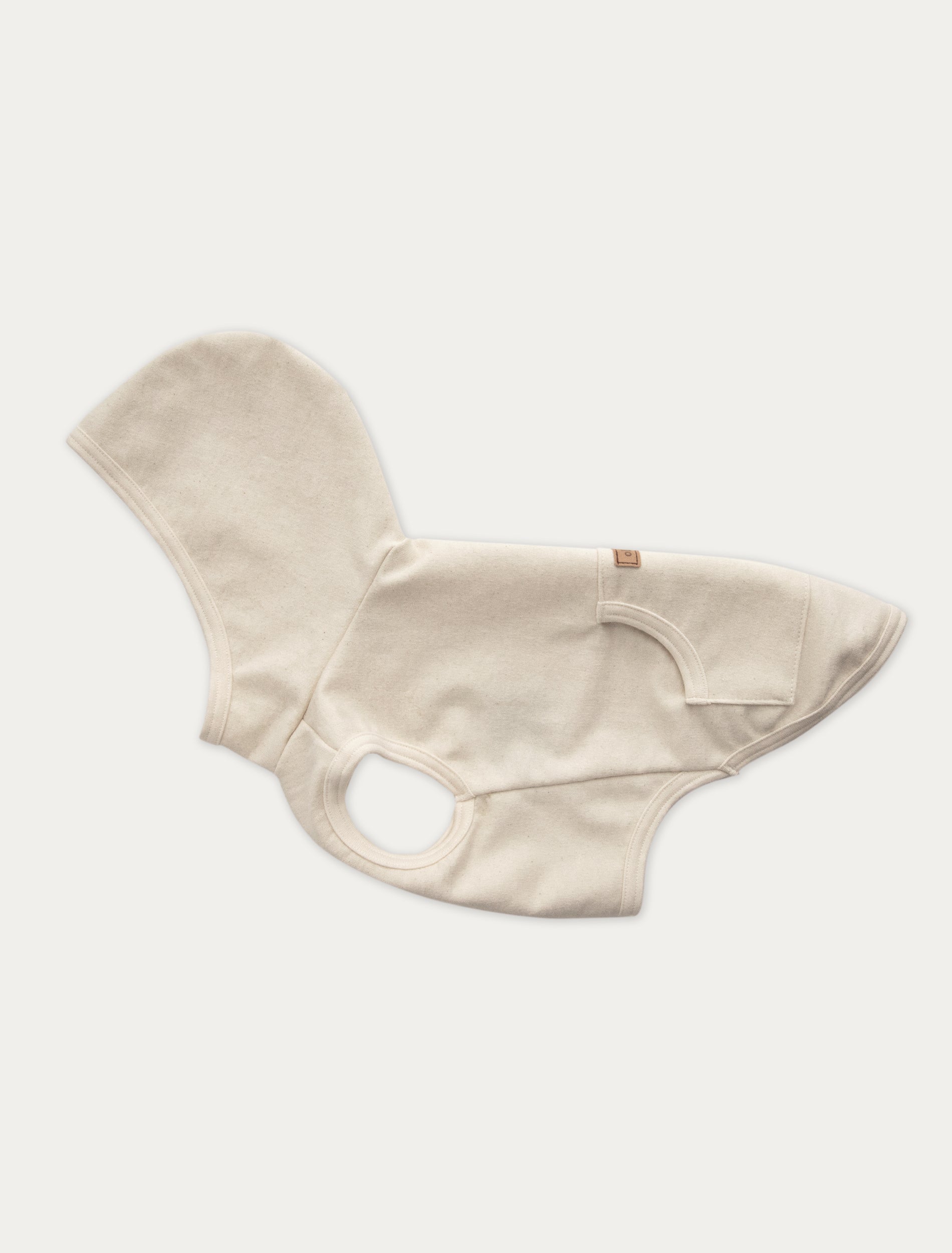 Dog hoodie, ecru