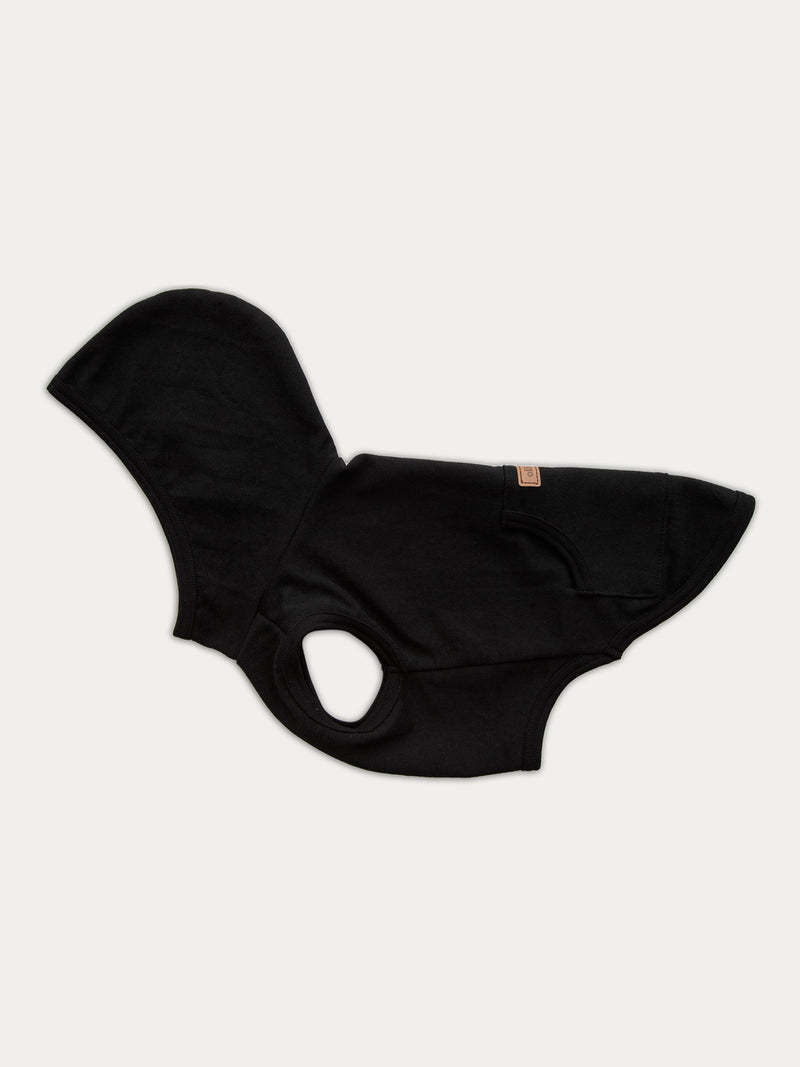 Dog hoodie, black