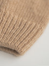 Dog sweater, plain knit, beige