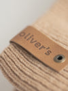 Dog sweater, plain knit, beige