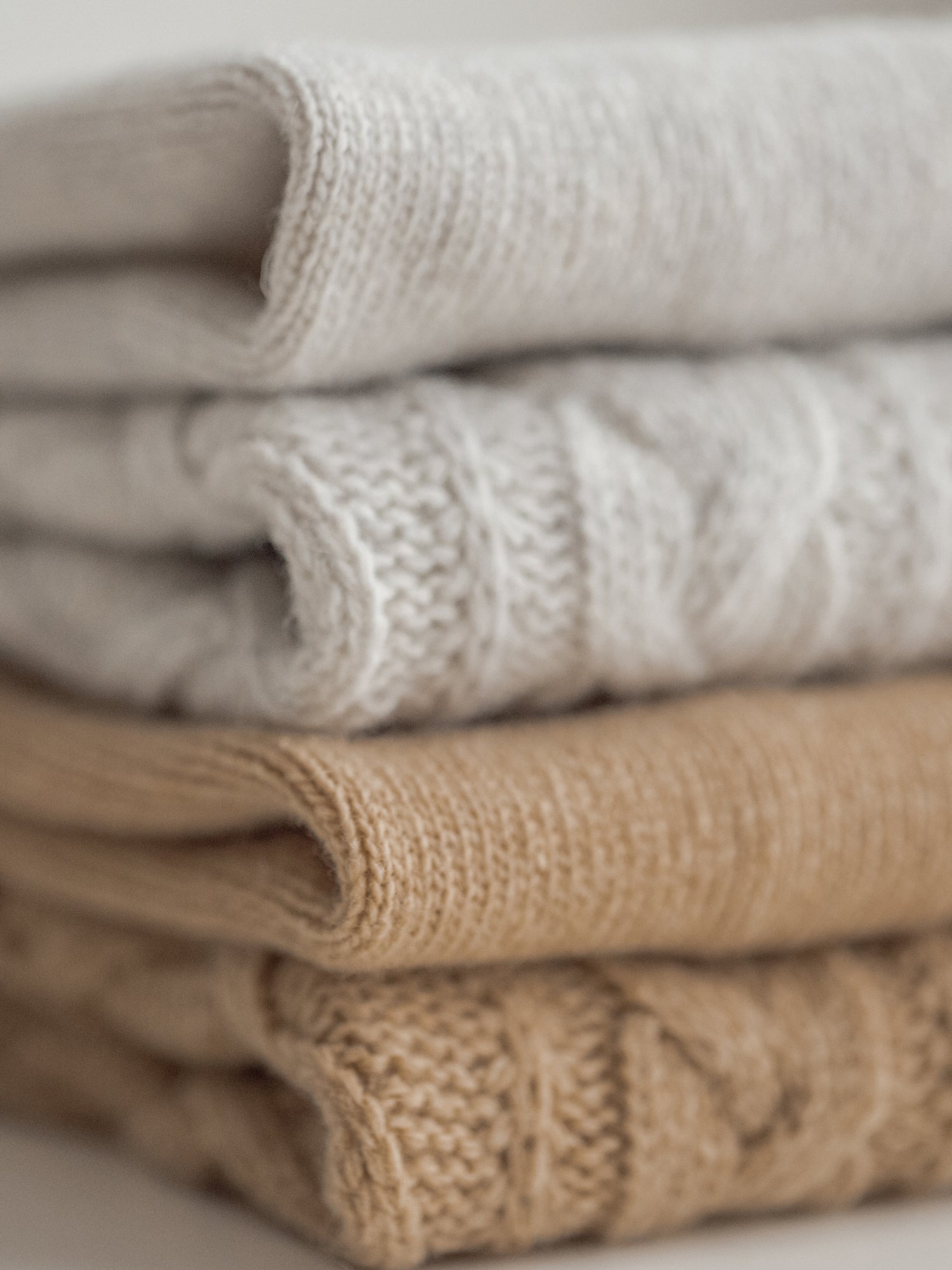 Dog sweater, plain knit, beige
