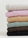 Dog sweater, plain knit, beige