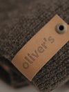 Dog sweater, plain knit, brown