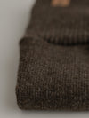 Dog sweater, plain knit, brown