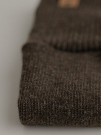 Dog sweater, plain knit, brown